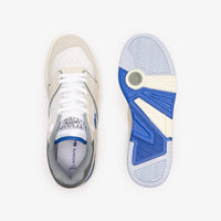 Sneakers Lineshot en cuir - White & Light Blue