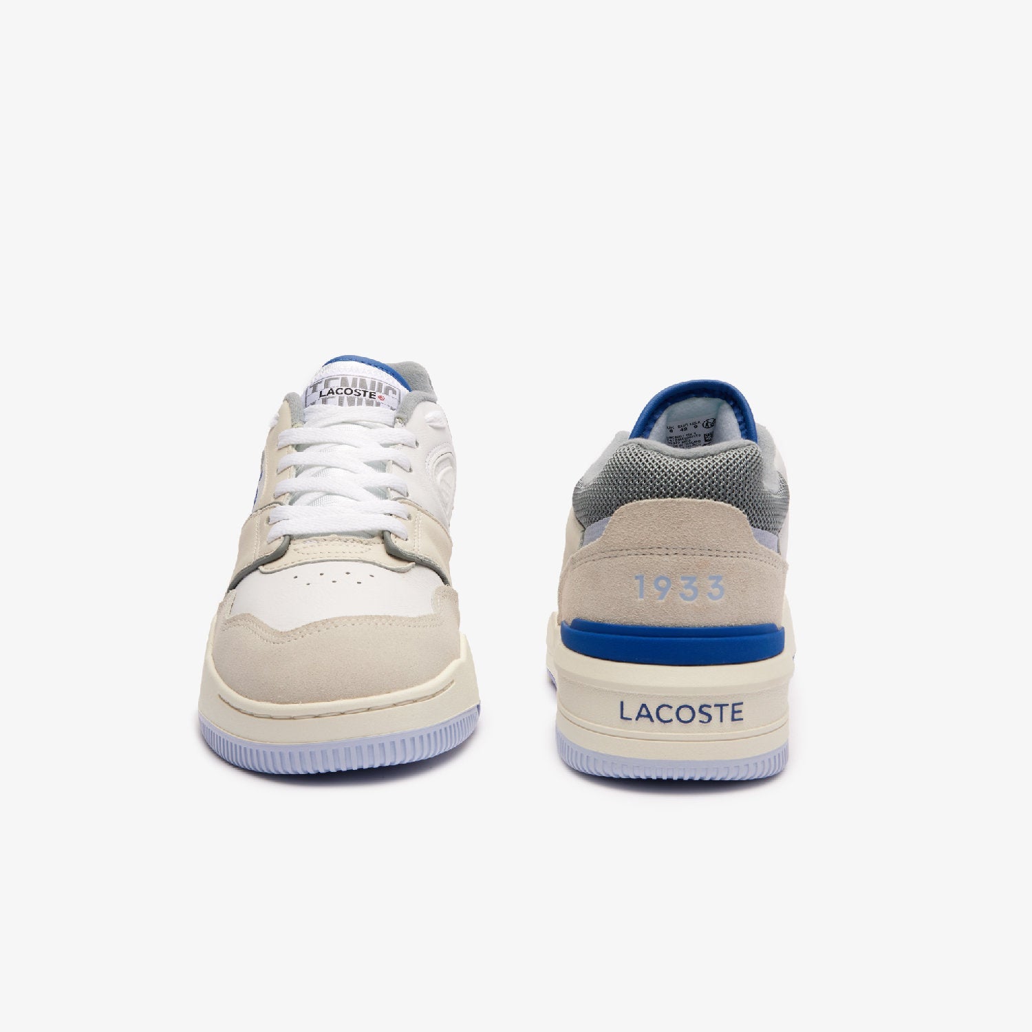 Sneakers Lineshot en cuir - White & Light Blue