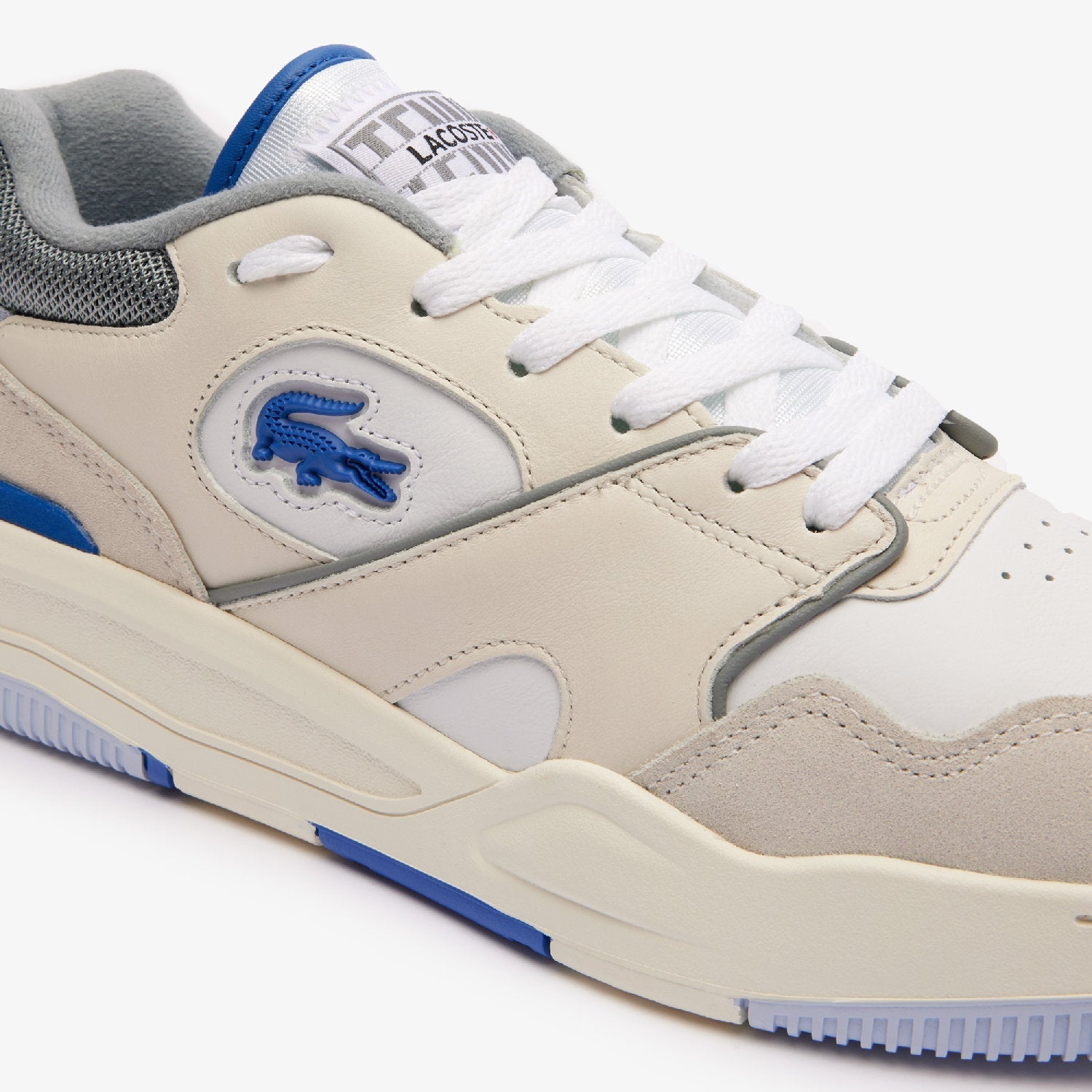 Sneakers Lineshot en cuir - White & Light Blue