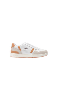 Sneakers T-Clip en cuir - White & Light Brown