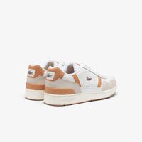 Sneakers T-Clip en cuir - White & Light Brown