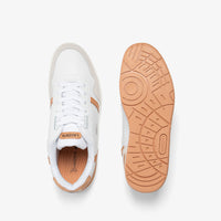 Sneakers T-Clip en cuir - White & Light Brown