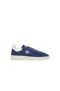Sneakers Baseshot Lacoste x Roland-Garros en cuir - Navy & Off White