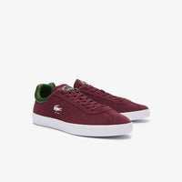 Sneakers Baseshot Lacoste x Roland-Garros en cuir - Dark Burgundy