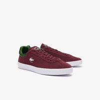 Sneakers Baseshot Lacoste x Roland-Garros en cuir - Dark Burgundy