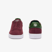 Sneakers Baseshot Lacoste x Roland-Garros en cuir - Dark Burgundy