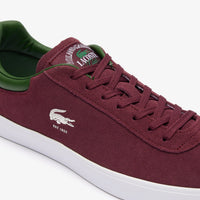 Sneakers Baseshot Lacoste x Roland-Garros en cuir - Dark Burgundy