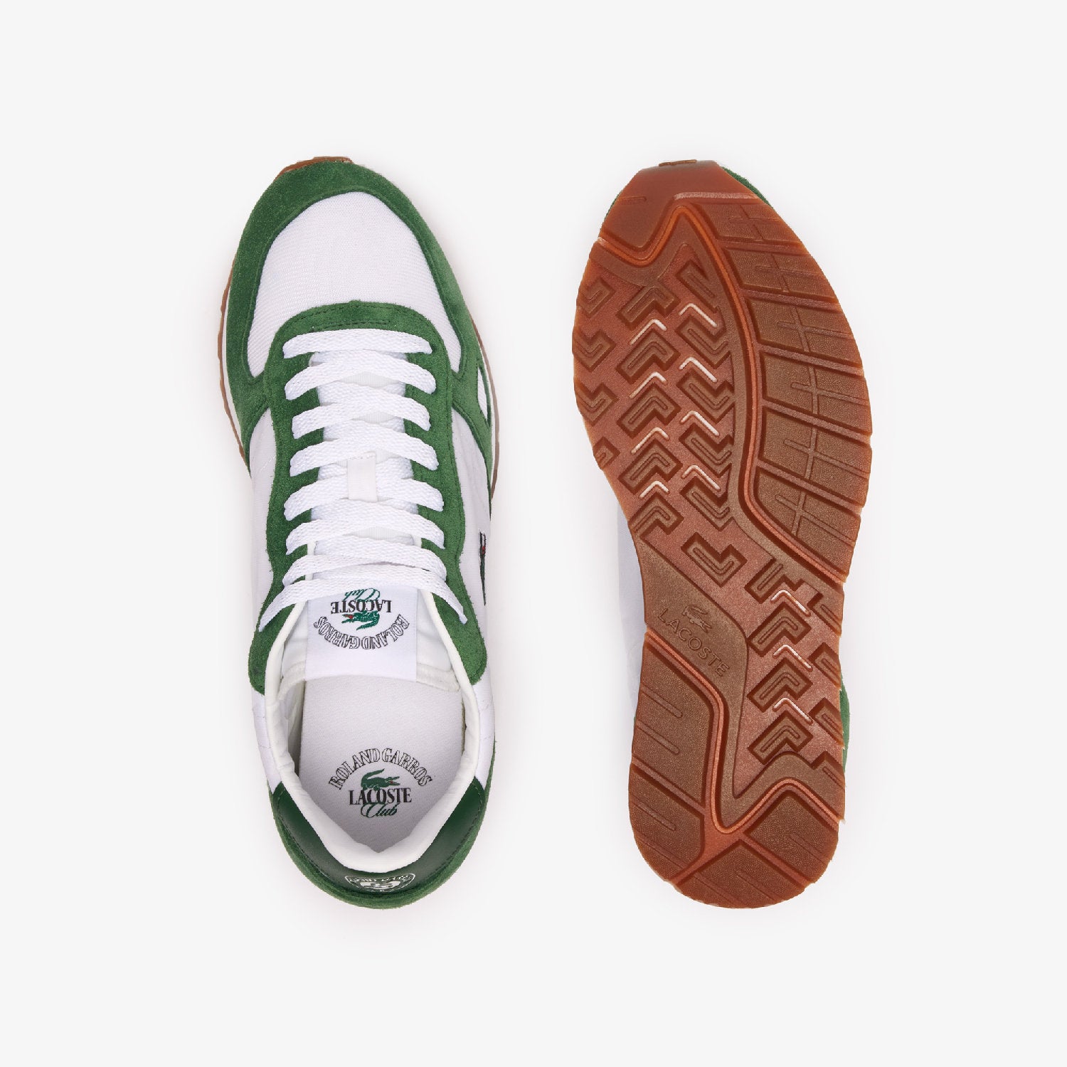 Sneakers Partner 70s Lacoste x Roland-Garros - Off White & Green