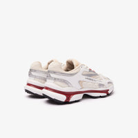 Sneakers L003 2K24 en cuir - White & Burgundy