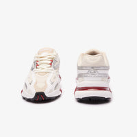 Sneakers L003 2K24 en cuir - White & Burgundy