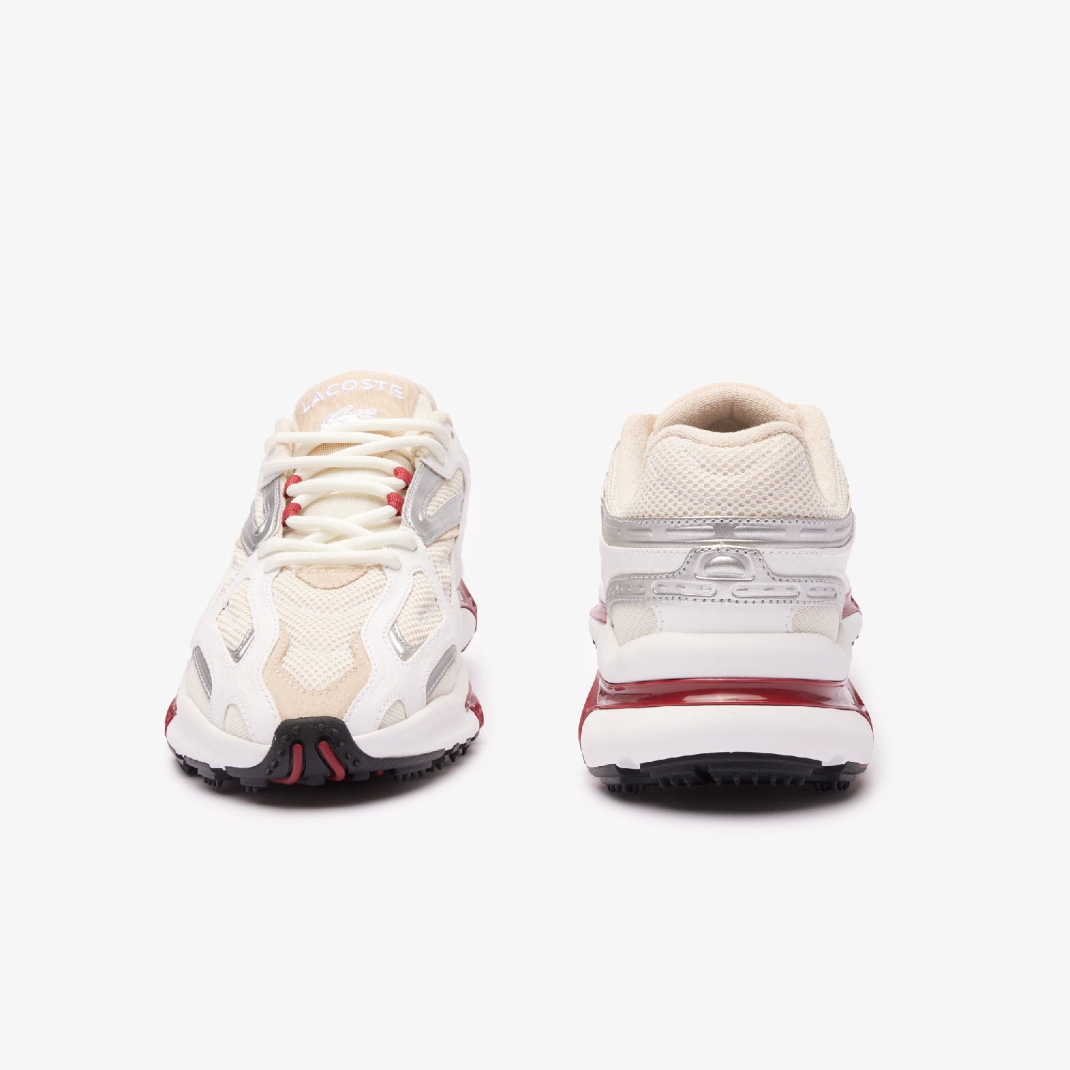 Sneakers L003 2K24 en cuir - White & Burgundy