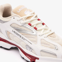Sneakers L003 2K24 en cuir - White & Burgundy