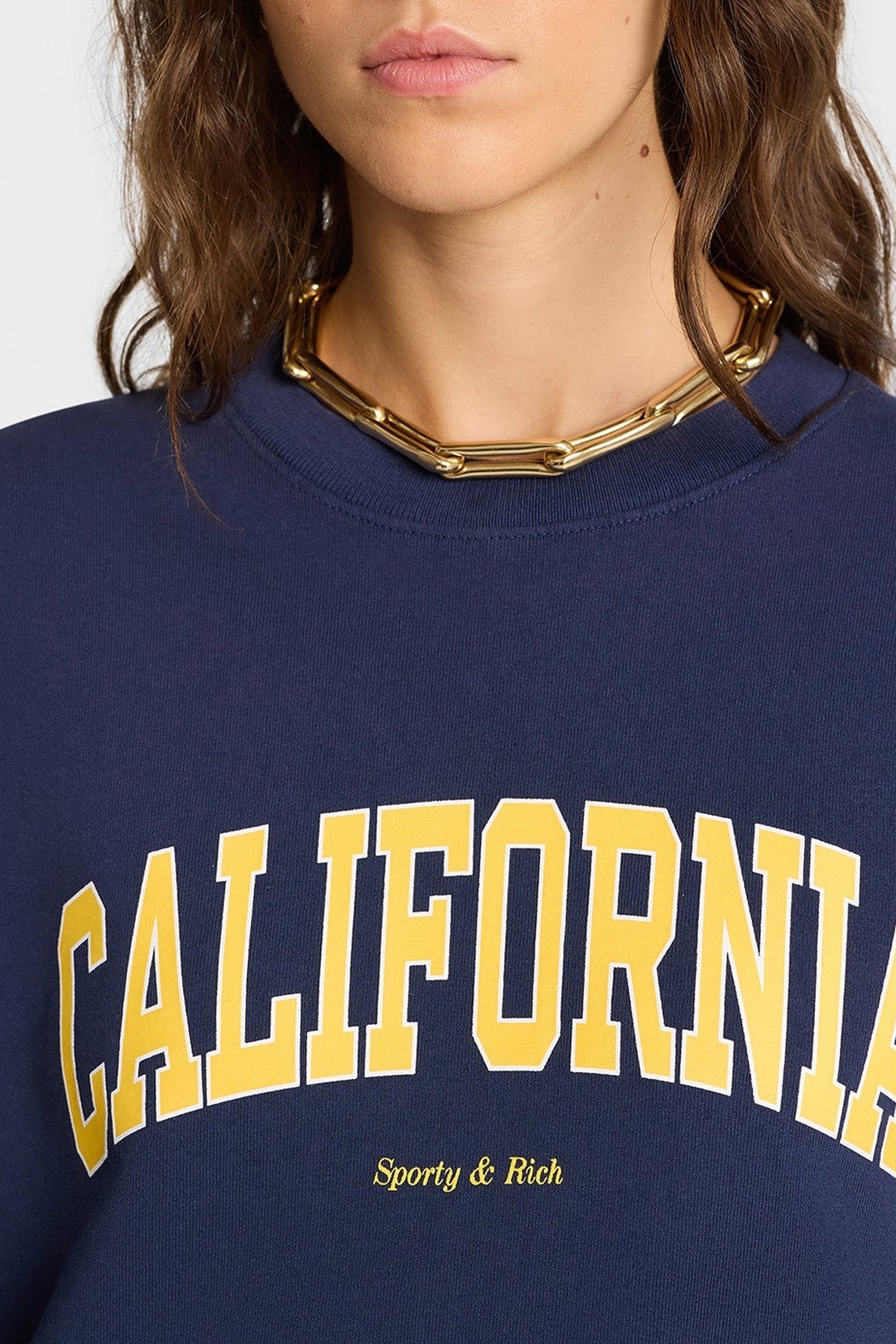California printed sweatshirt - Navy