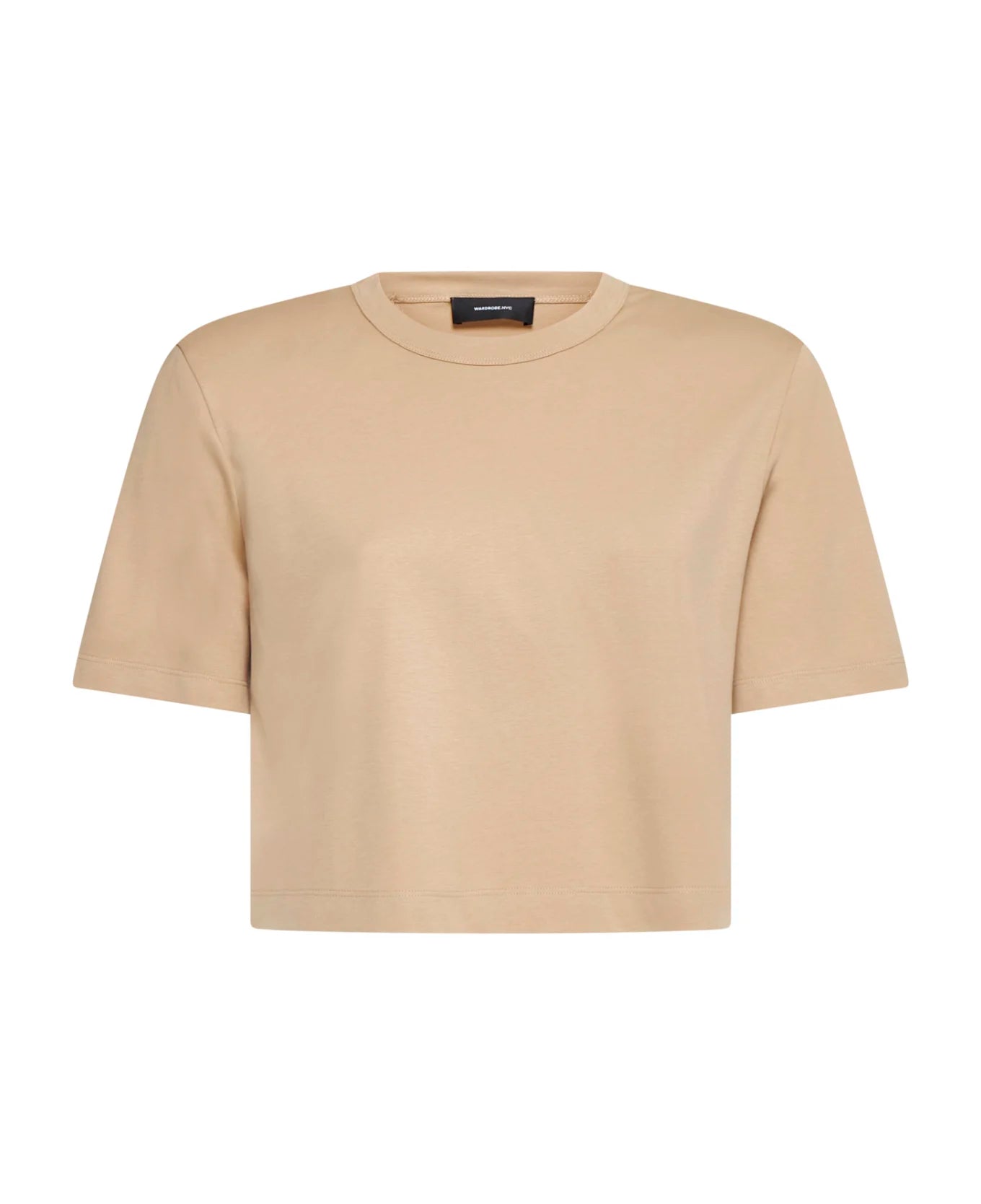 T-shirt court à épaulettes - Khaki