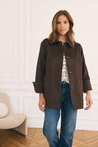 Le Doyle Gabardine Chocolat