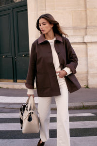 Le Doyle Gabardine Chocolat
