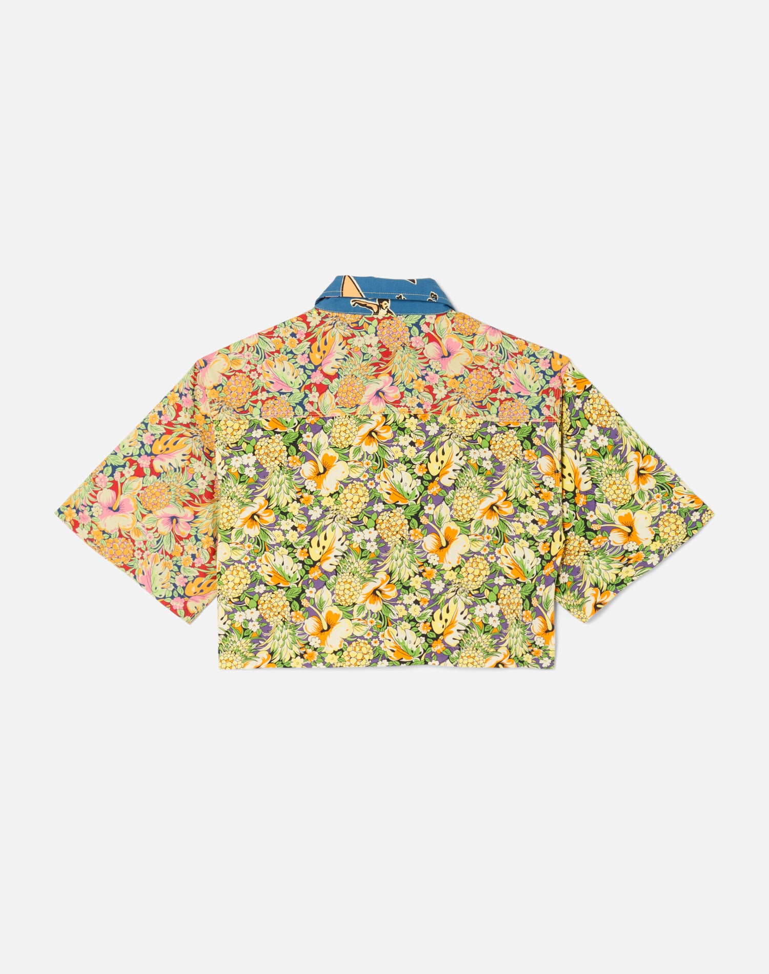 Oversized short shirt - Multicolor Pineapple