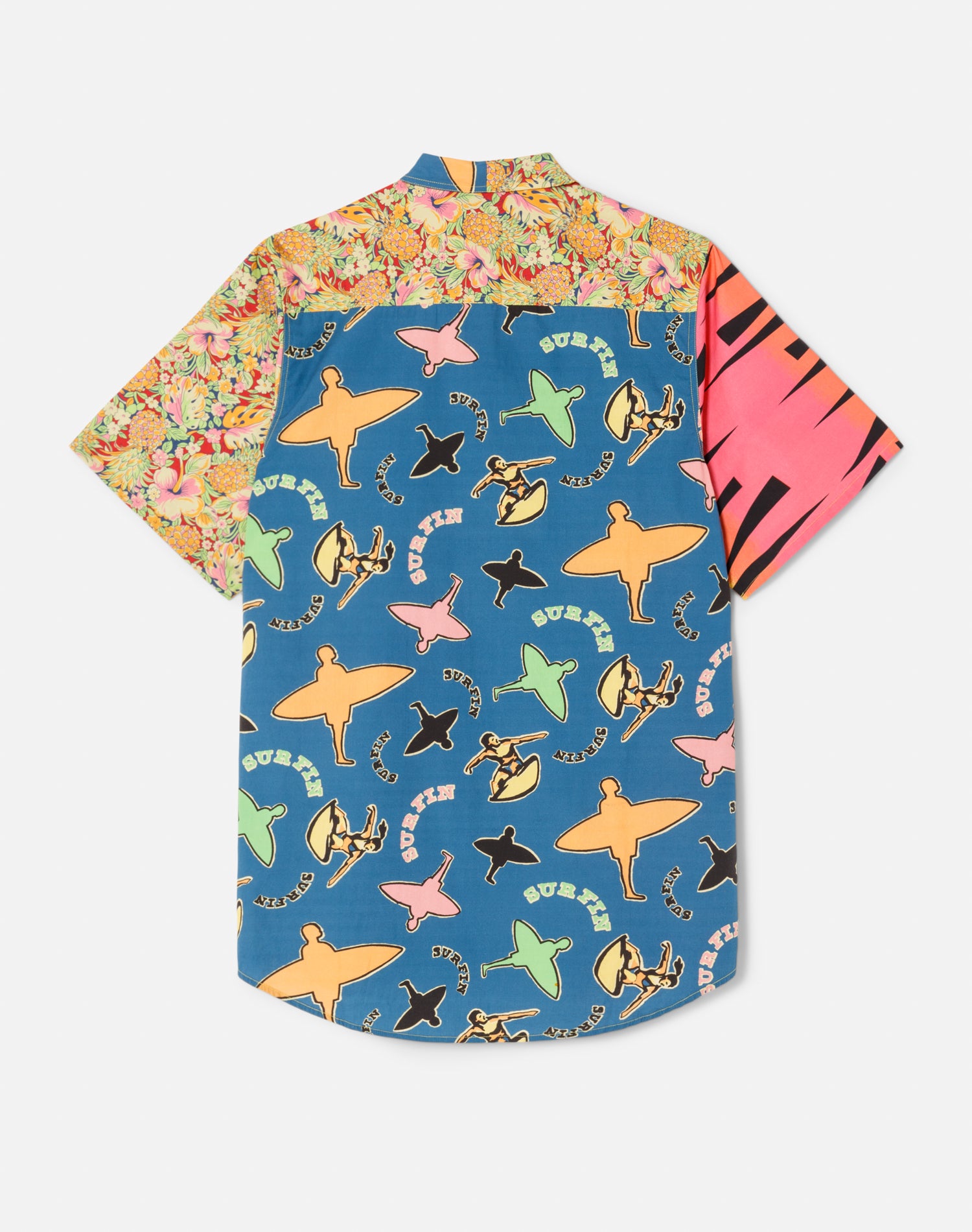 Oversized shirt dress - Multicolor Pineapple