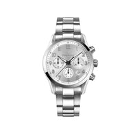 Chrono Élegance 42 mm steel watch - White
