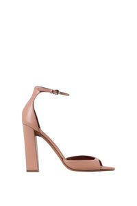 Grace leather heeled sandals - Dark Phard