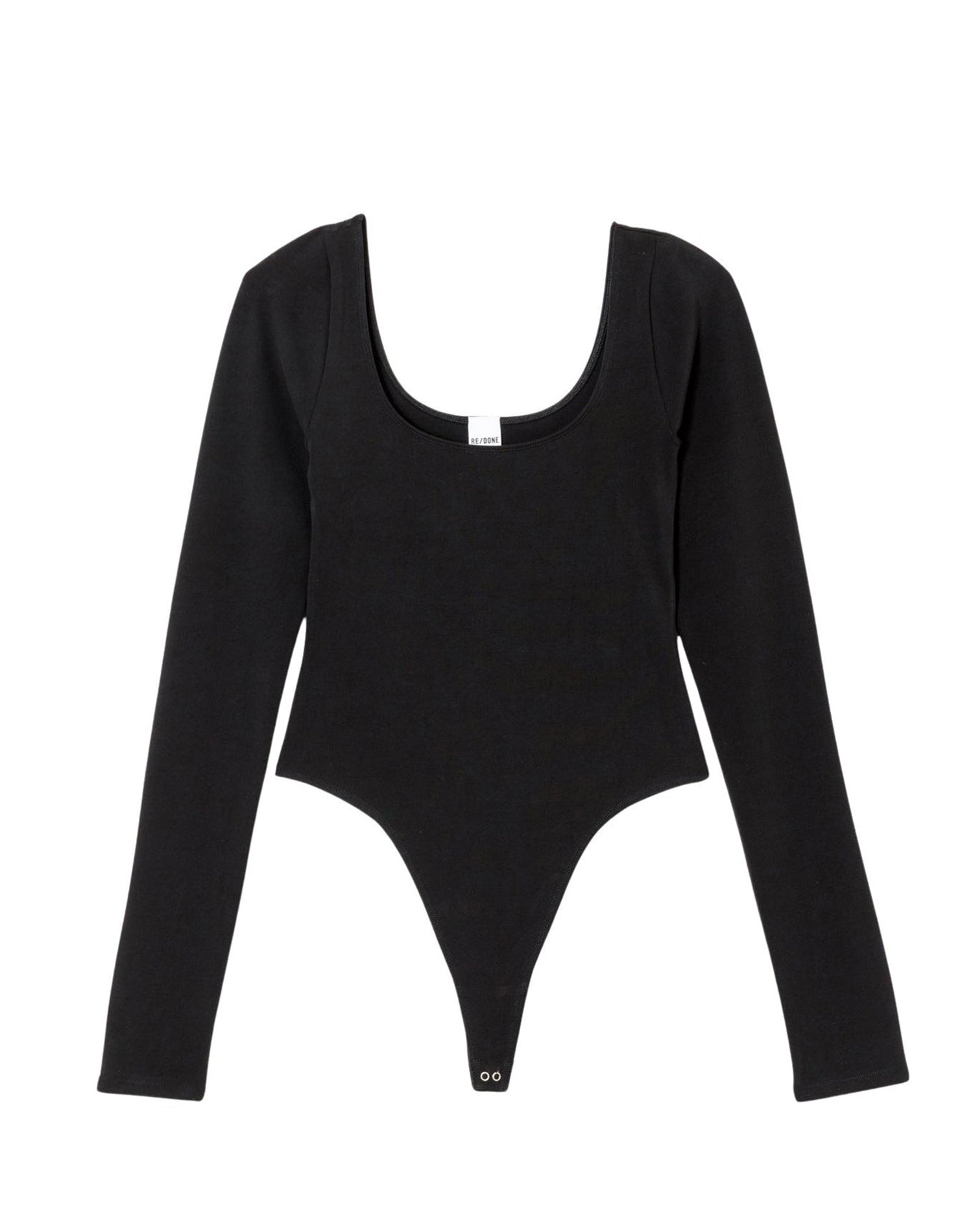 Scoop-neck bodysuit - Black