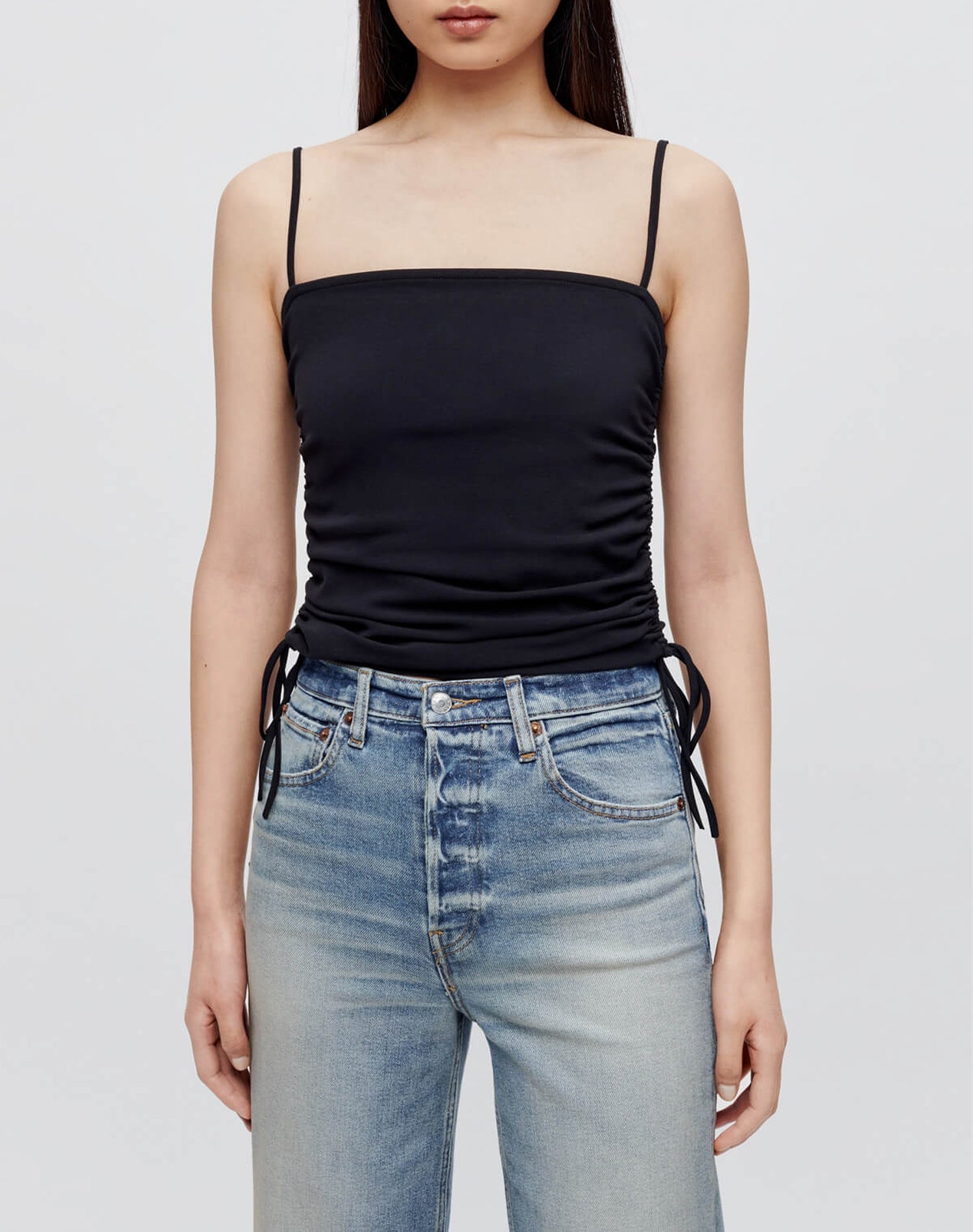 Scrunch Tube tank top - Black