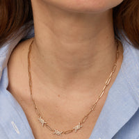 PT1_PrixTroca:2300€_VentesTroca:0_QtyTroca:1_ST:0%_Collier Barbelé en Or rose 18K serti de diamants - Rose