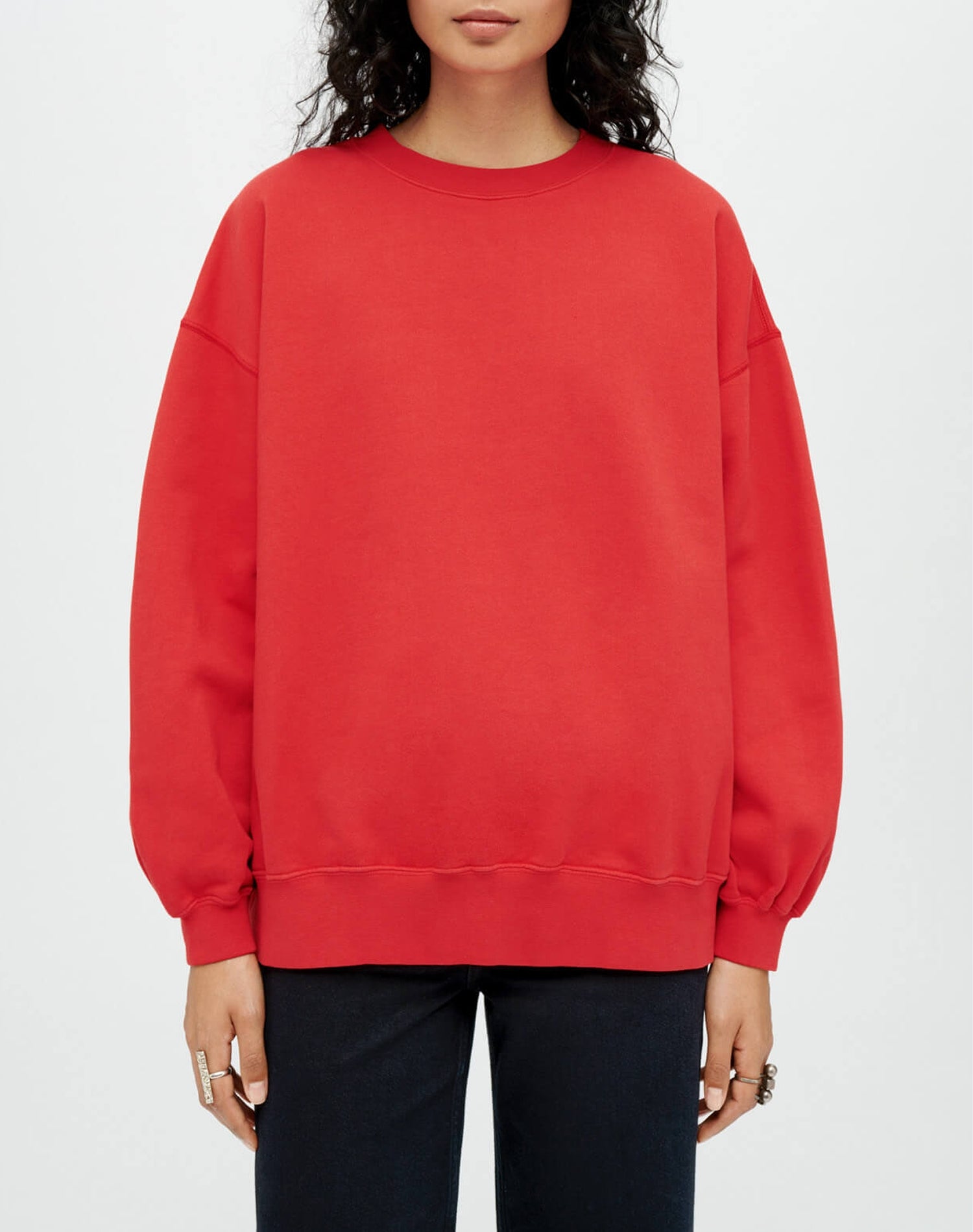 Hanes oversized sweatshirt - Cherry