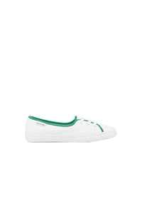 Sneakers - White & Dark Green