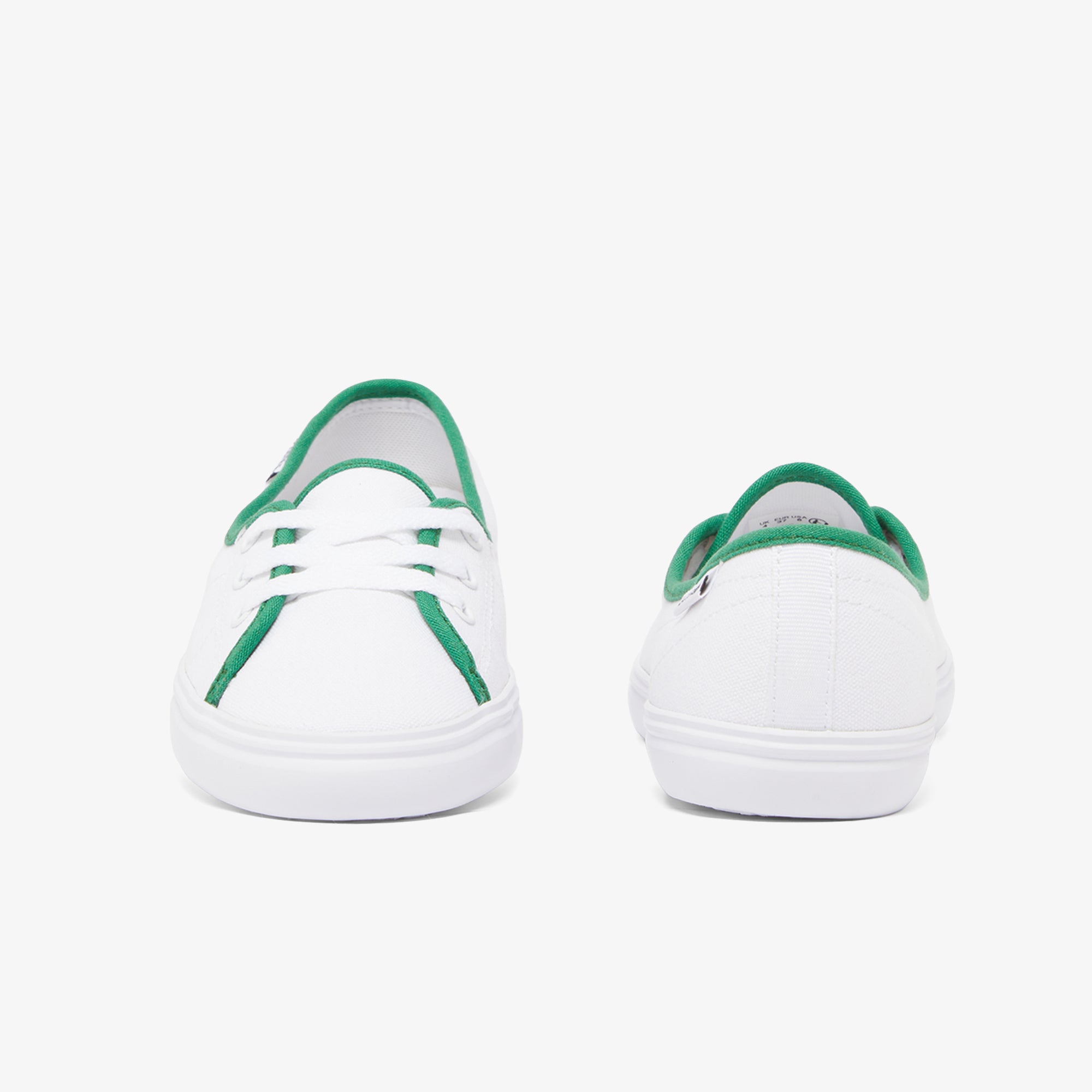 Sneakers - White & Dark Green