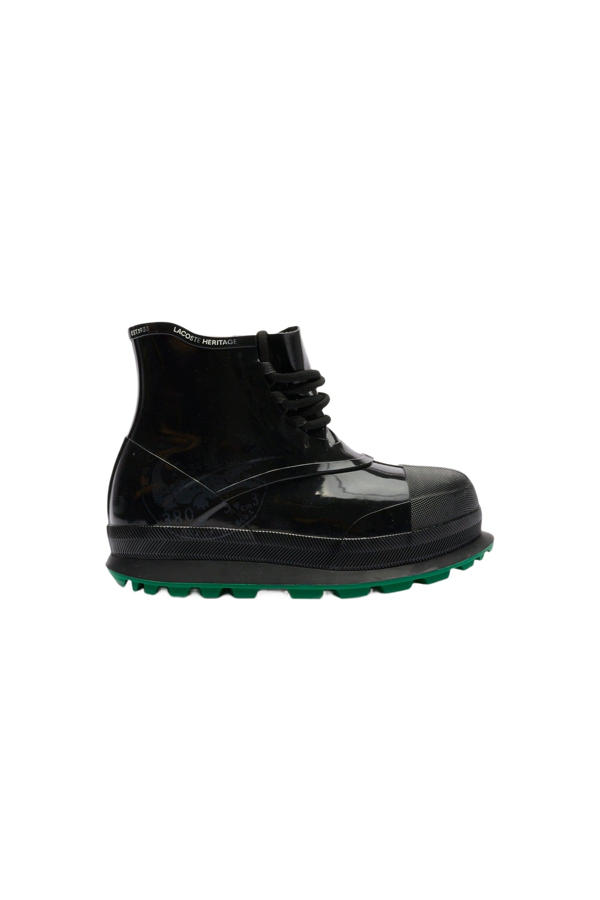 Bottes René Runway - Black & Green