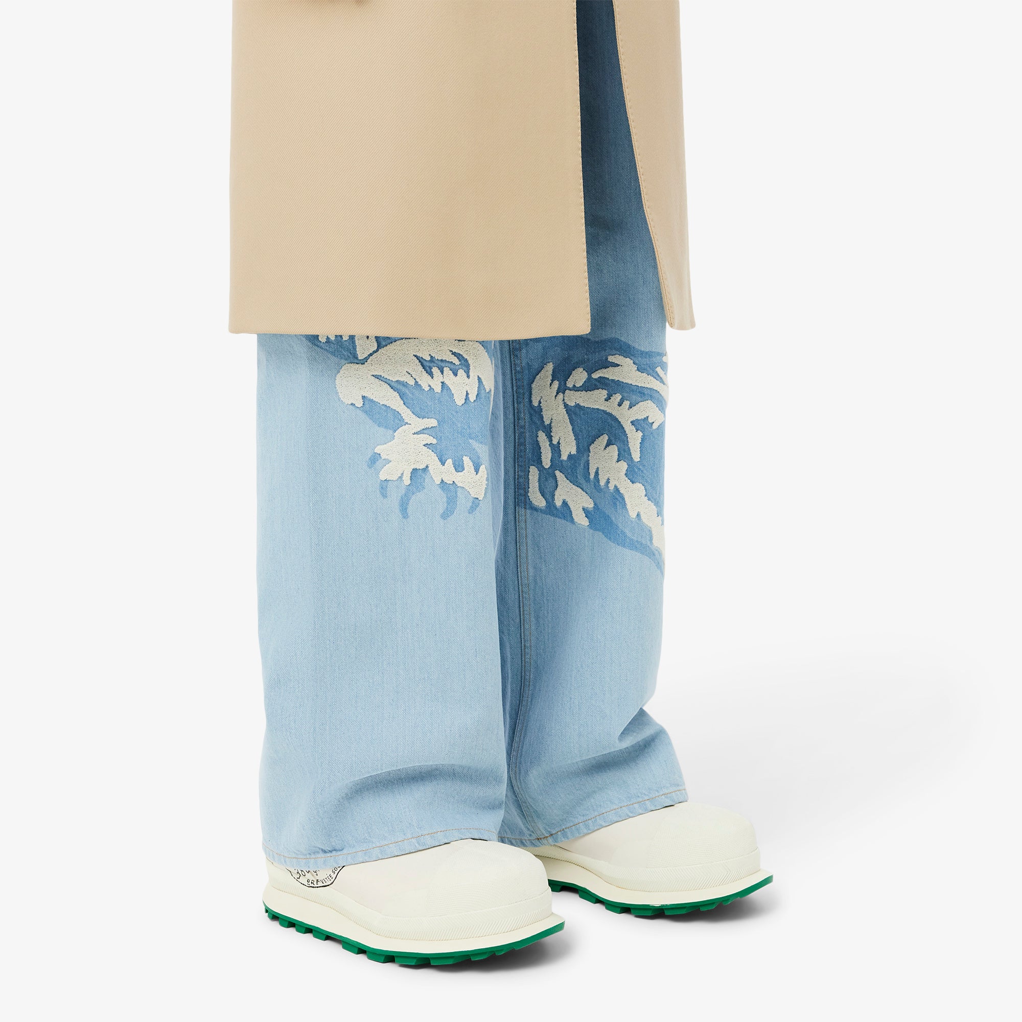 FOOTWEAR - Off Wht & Grn