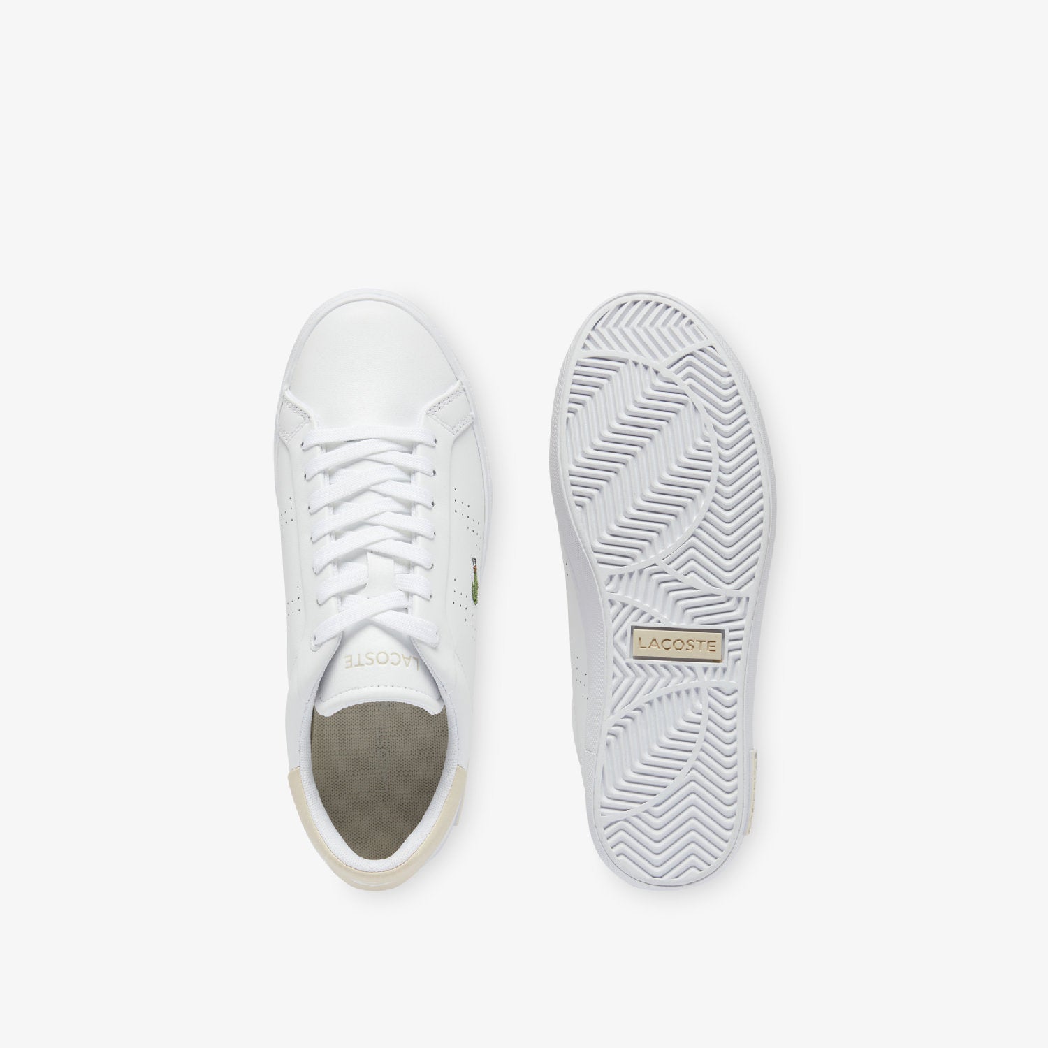 Sneakers Powercourt 2.0 en cuir - White & Off White