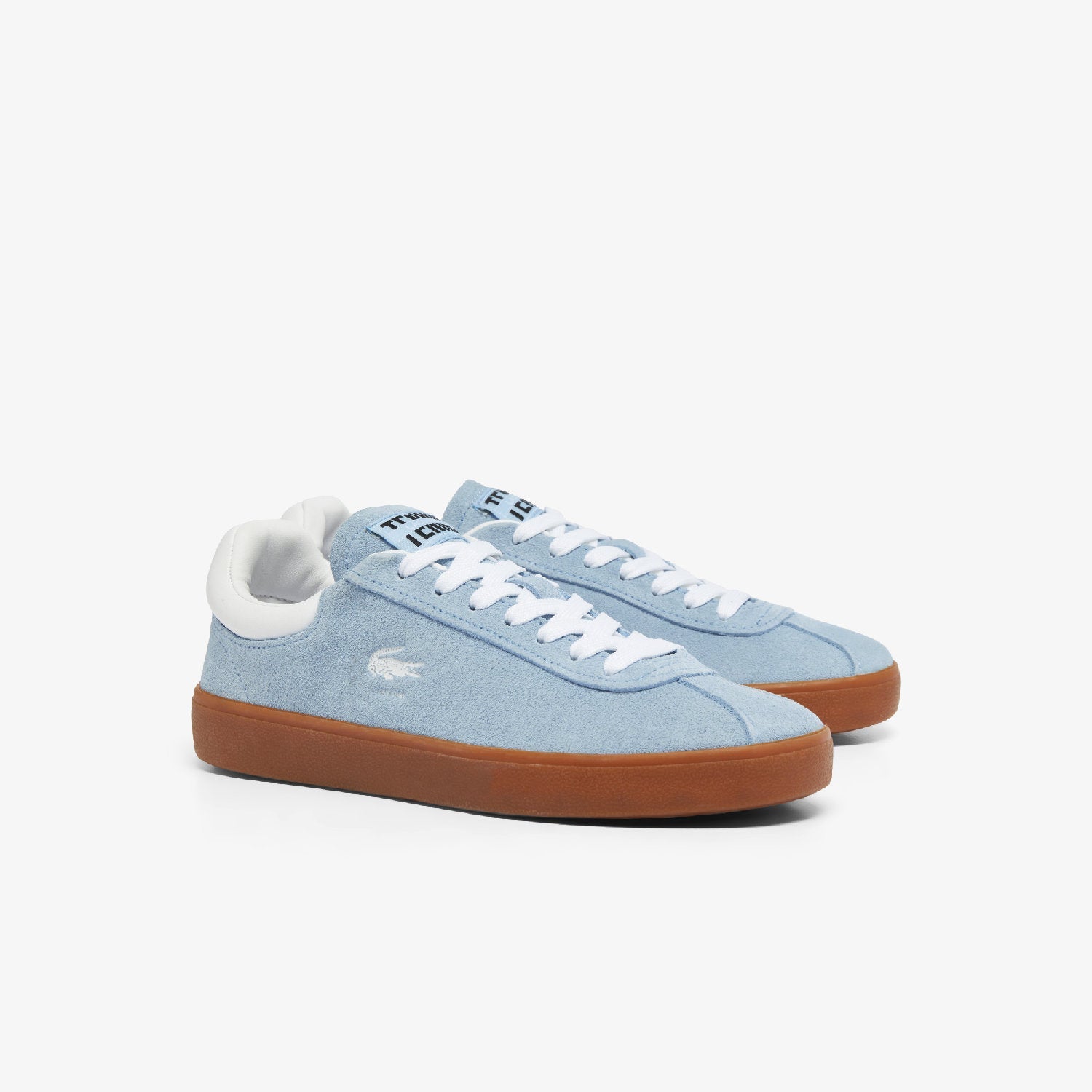 Sneakers Baseshot en daim - Light Blue & Gum