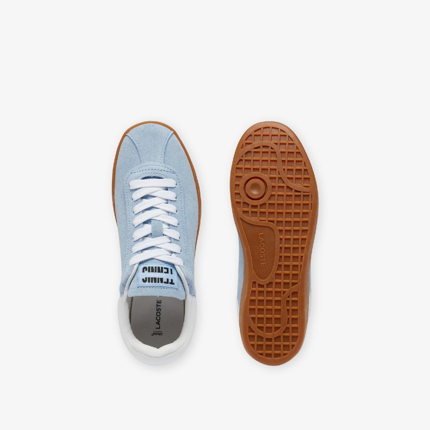 Sneakers Baseshot en daim - Light Blue & Gum