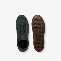 Sneakers Baseshot en daim - Dark Green & Gum
