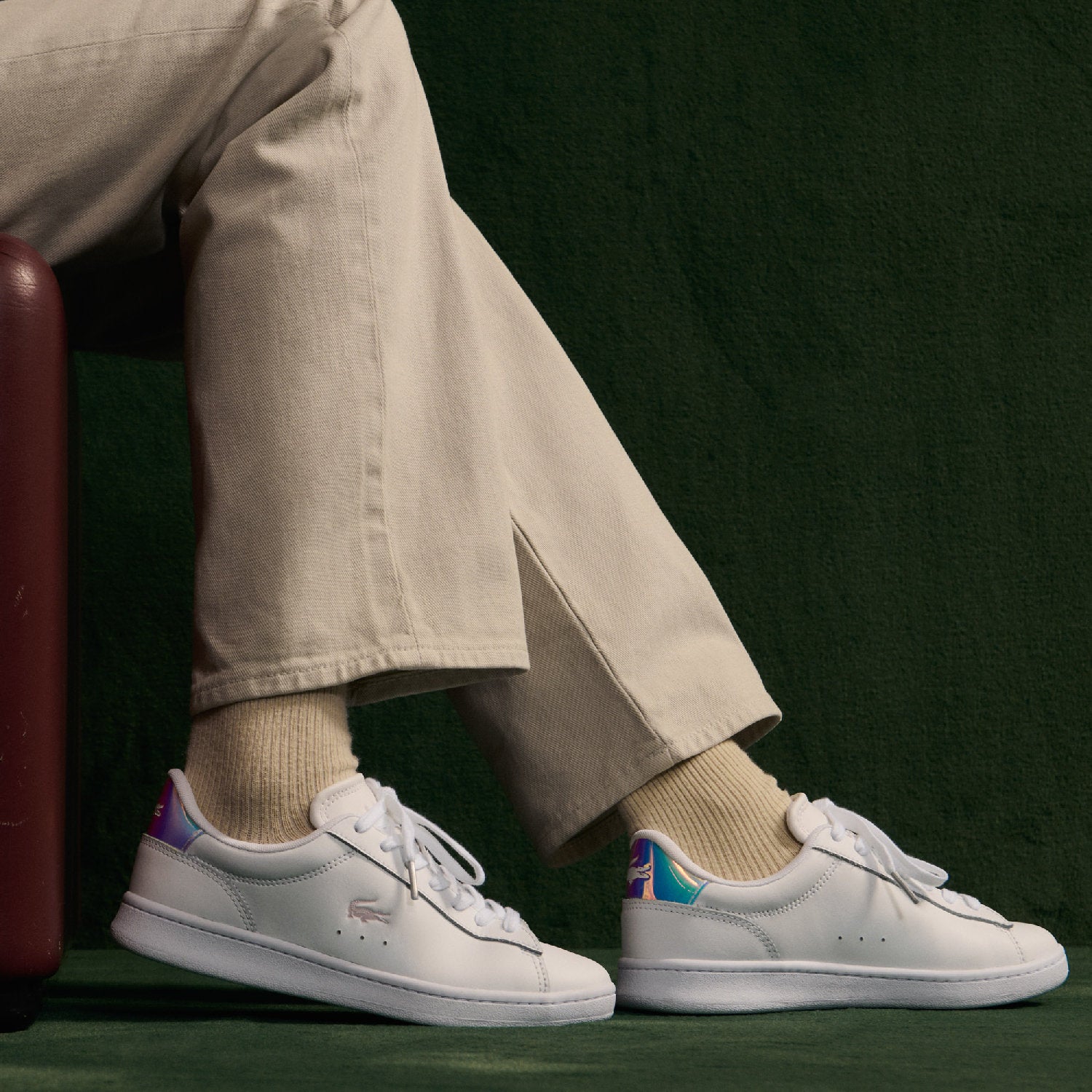 Sneakers Carnaby Set en cuir - White & Light Pink