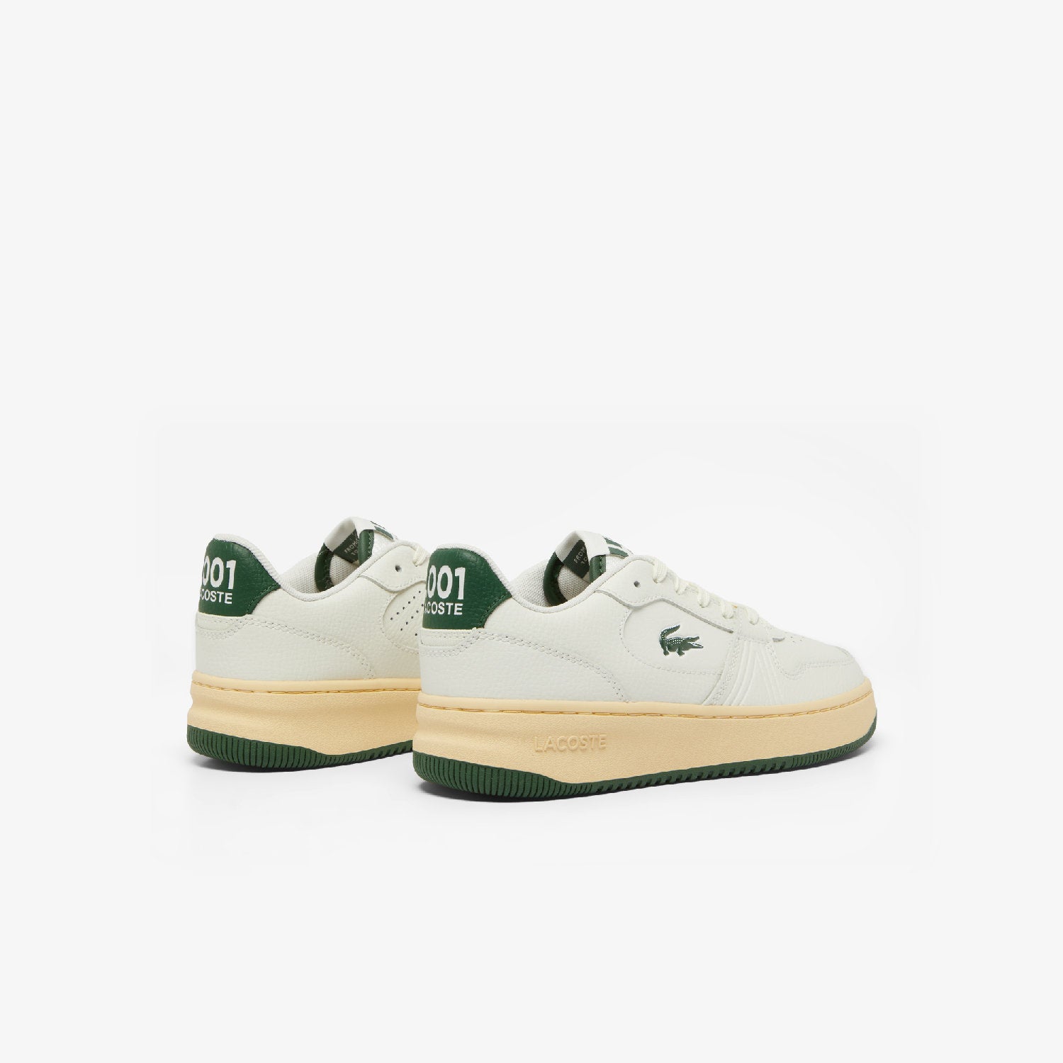 L001 Set sneakers in leather - Off White & Green