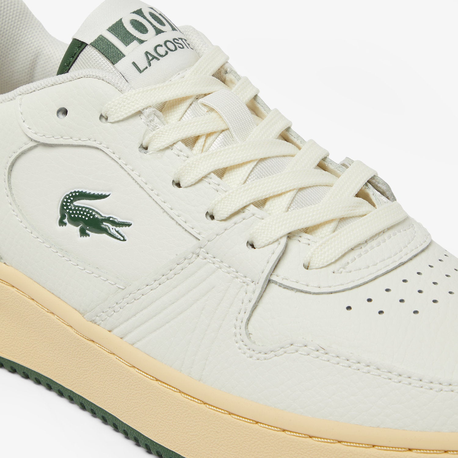 L001 Set sneakers in leather - Off White & Green