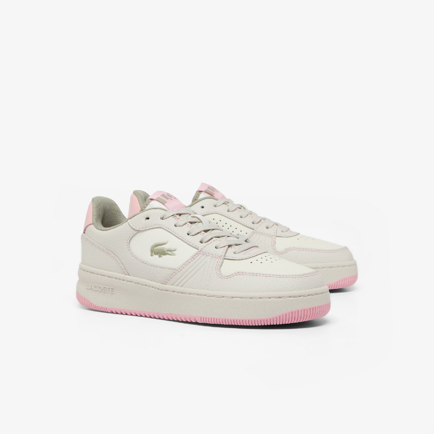 Sneakers L001 Set en cuir - Off White & Pink