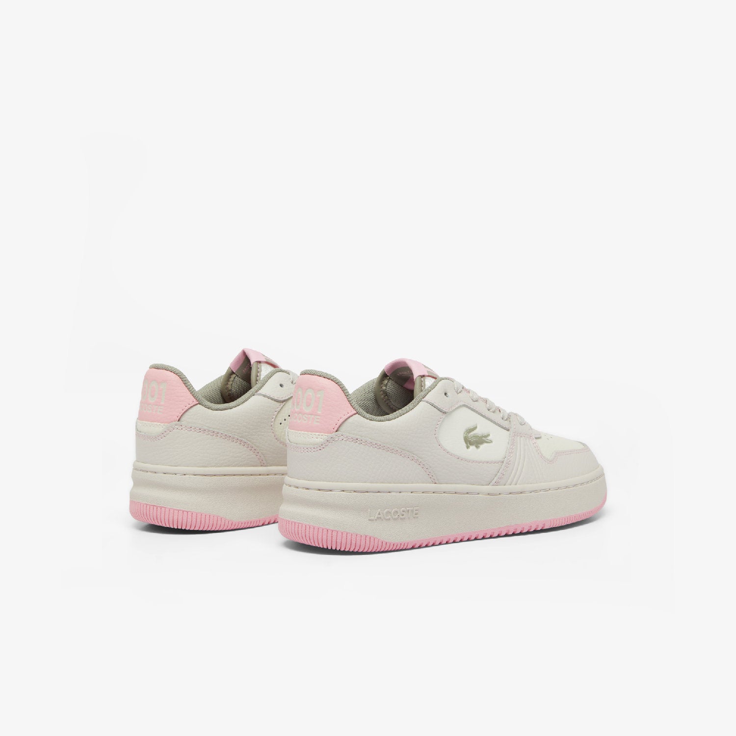 Sneakers L001 Set en cuir - Off White & Pink