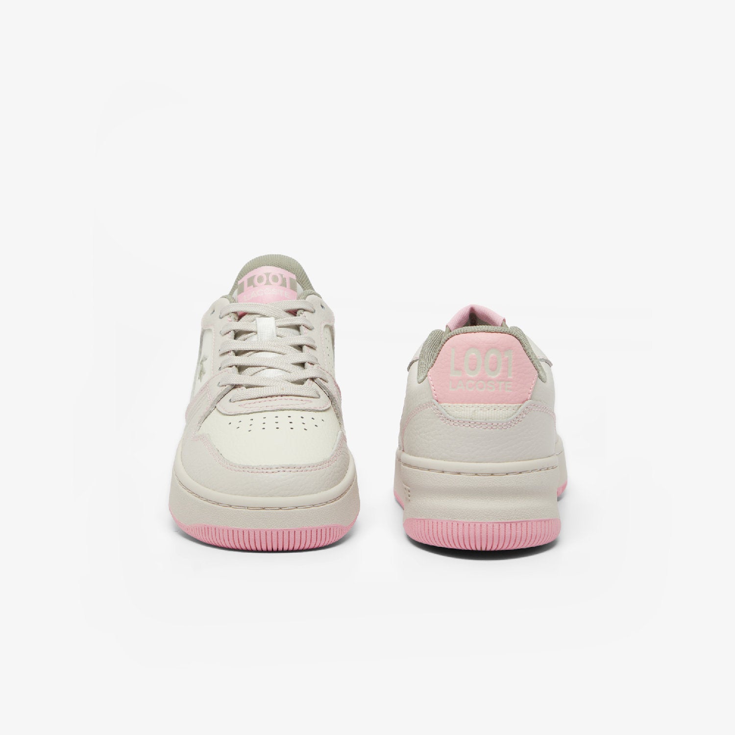 Sneakers L001 Set en cuir - Off White & Pink