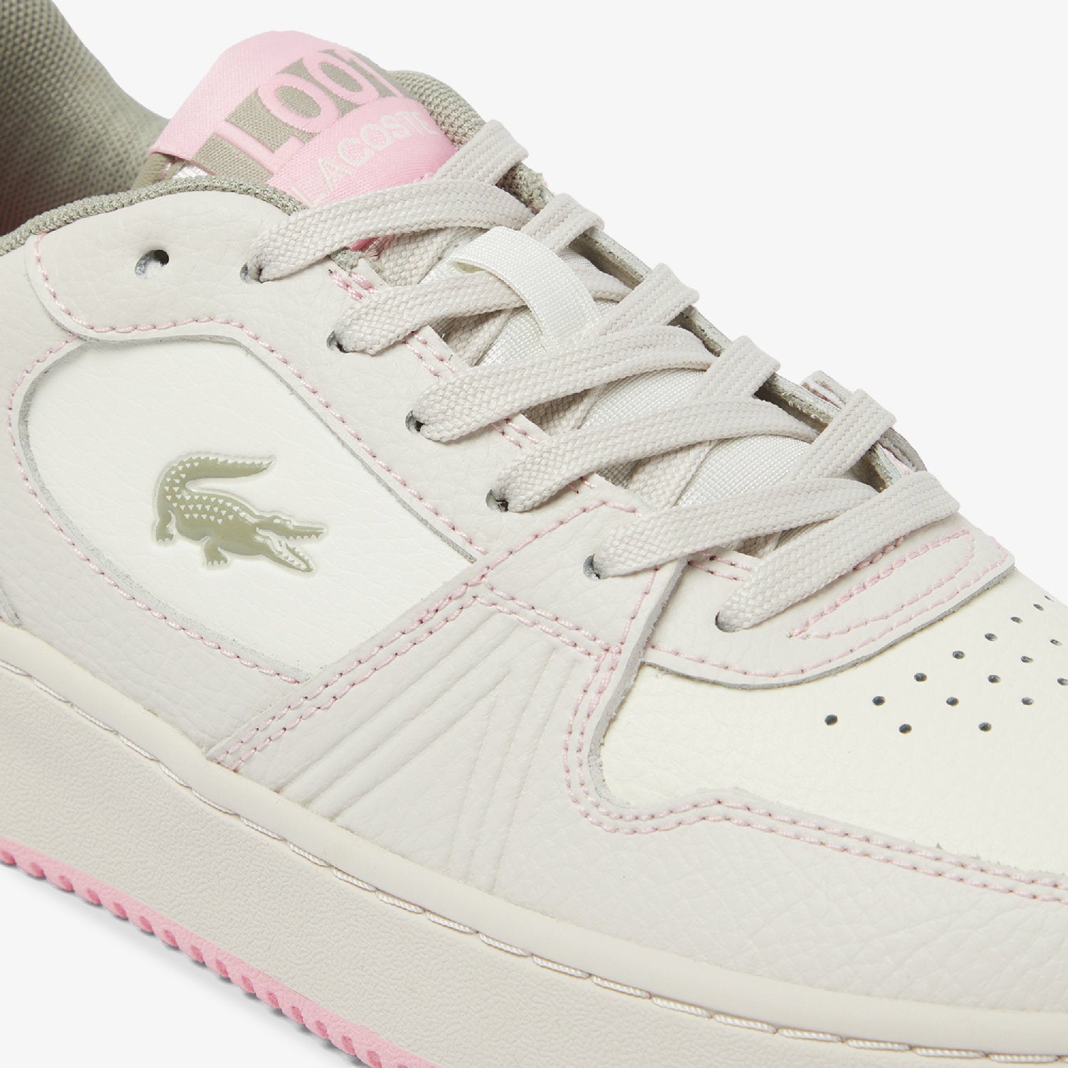 Sneakers L001 Set en cuir - Off White & Pink