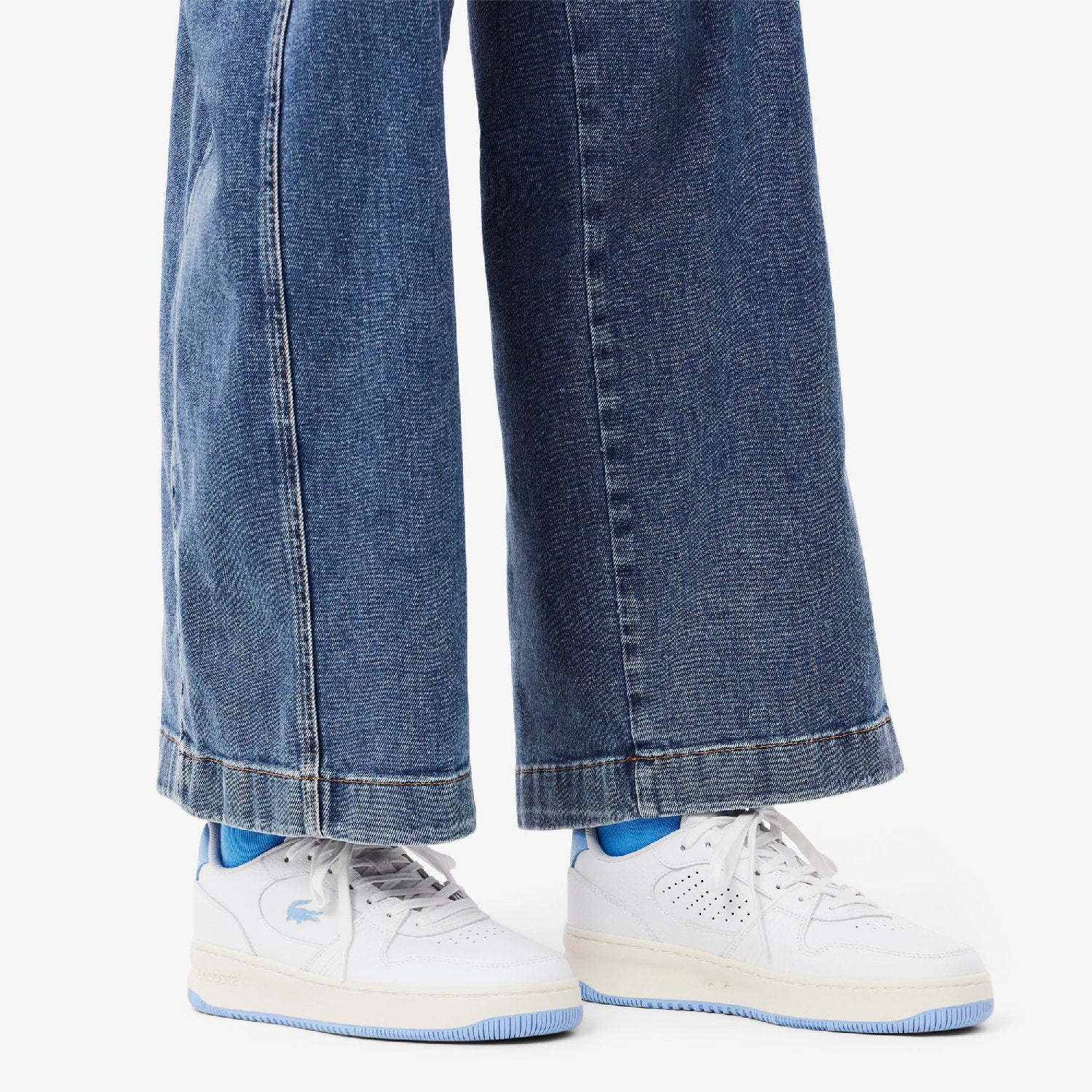 Sneakers L001 Set en cuir - Off White & Blue