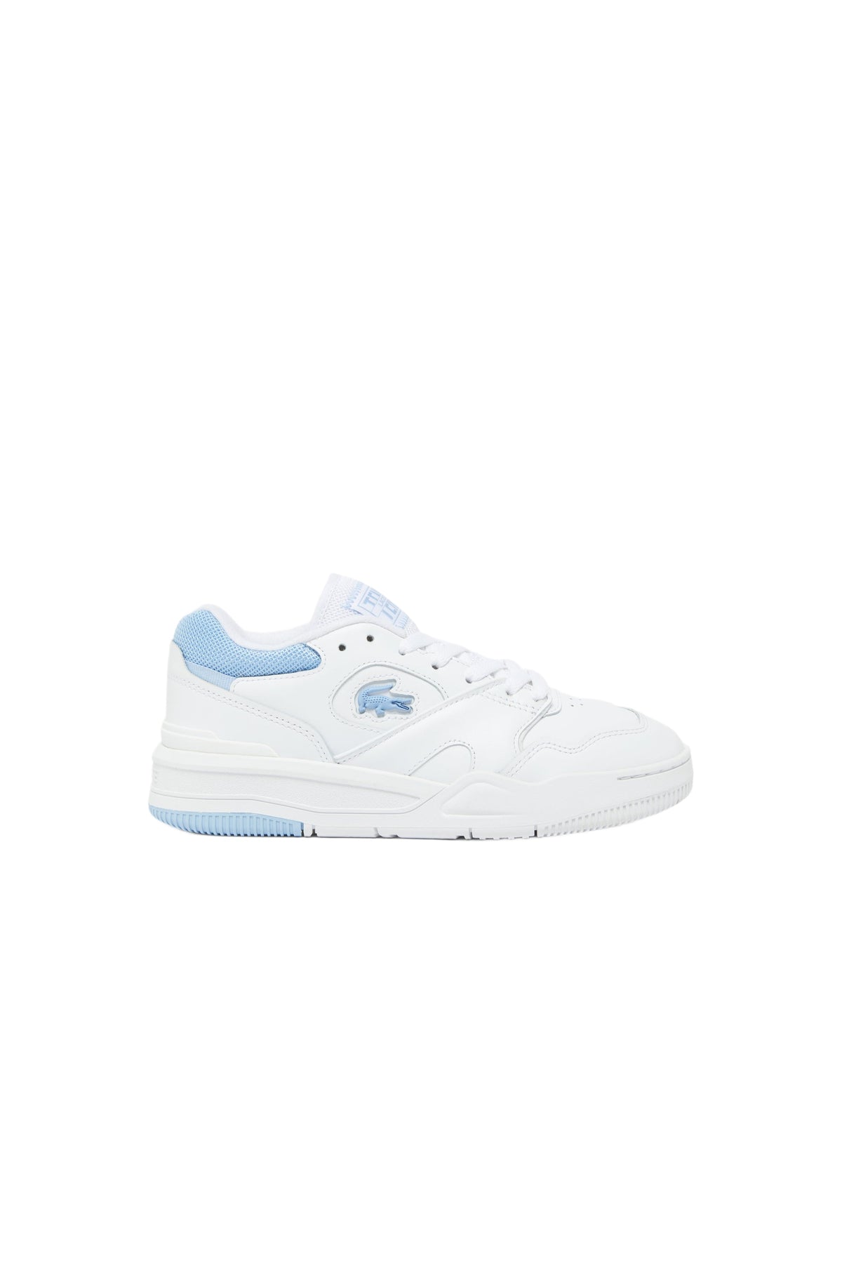 Sneakers Lineshot en cuir - White & Light Blue
