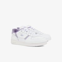 Sneakers T-Clip Set en cuir - White & Light Purple