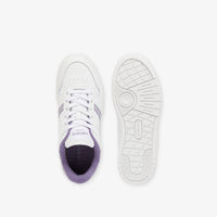 Sneakers T-Clip Set en cuir - White & Light Purple