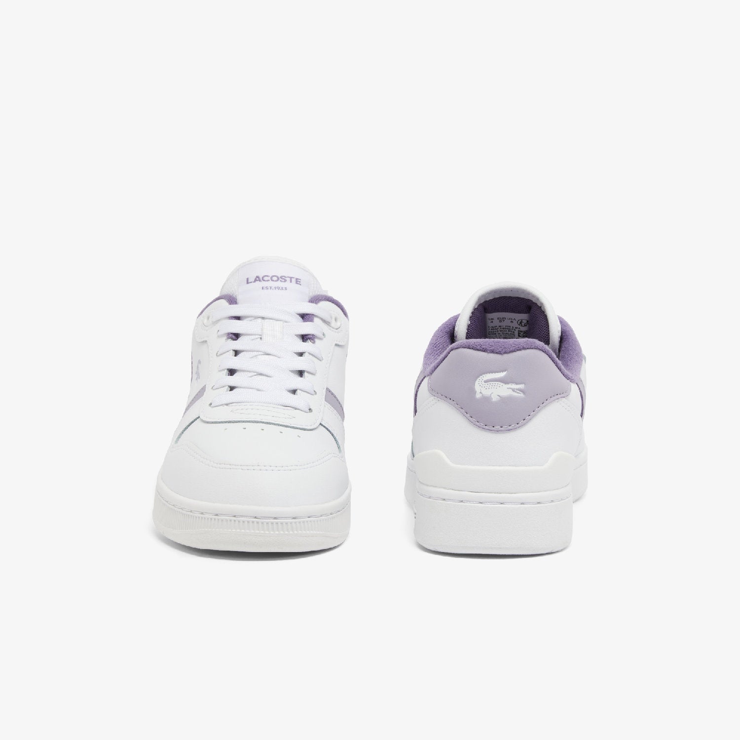 Sneakers T-Clip Set en cuir - White & Light Purple