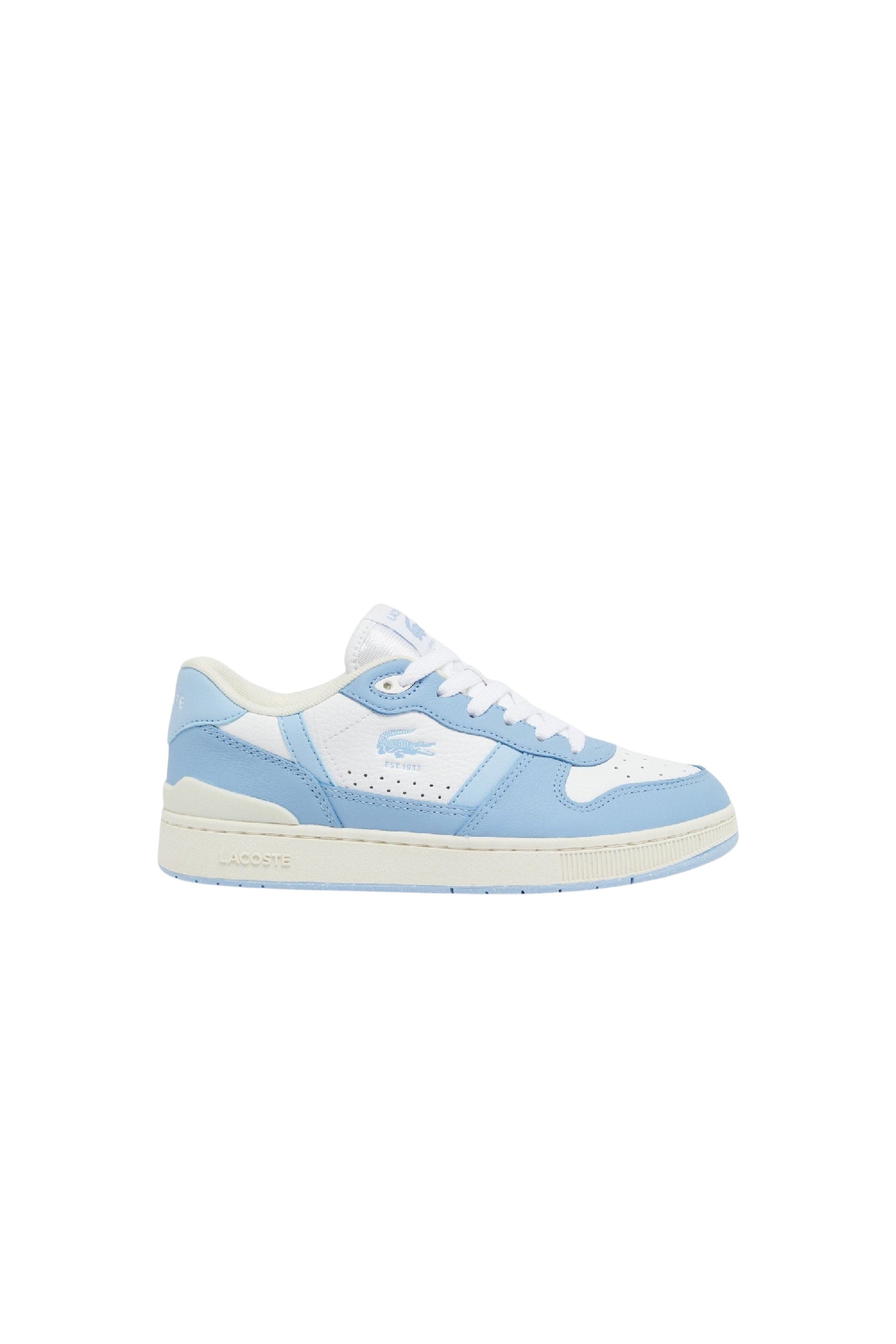 Sneakers T-Clip Set en cuir - White & Light Blue
