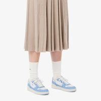 Sneakers T-Clip Set en cuir - White & Light Blue